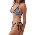 thumbnail image 5 of Zufioo Stylized Flowers Vintage Boho for Women's Bikini Set,High Elastic Swimsuit and Swim Trunks Two-piece Set-Removable Chest Pad,Strap Style,Pool and Beach Swimwear-X-Large, 5 of 7
