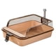 thumbnail image 5 of Caja de arena para gatos Bandeja de arena para gatos abierta en lados altos Accesorios para mascotas Bandeja de arena para gatos resistente Marrón, 5 of 9