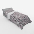 thumbnail image 2 of Ambesonne Love Bedding Set 3 Pcs, Valentine's Day Hearts, Twin, Grey White Hot Pink, 2 of 2