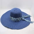 thumbnail image 3 of Ludlz Women's Wide Brim Sun Protection Straw Hat,Folable Floppy Hat,Summer UV Protection Beach Cap, 3 of 4