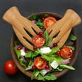 thumbnail image 5 of ACDANC Salad Hands Tosser Salad Servers Tongs Bamboo Kitchen Helper Pack of 2, 5 of 7