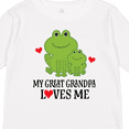 thumbnail image 4 of Inktastic My Great Grandpa Loves Me Boys Gift Boys Long Sleeve Toddler T-Shirt, 4 of 5