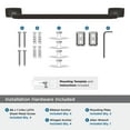 thumbnail image 5 of Amerock Highland Ridge Oil-Rubbed Bronze 18 inch (457mm) Towel Bar, 5 of 8