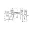 thumbnail image 2 of Monarch Specialties Dining Table Set, 5pcs Set, Small, 40" Rectangular, Kitchen, Metal, Laminate, Black, Contemporary, Modern, 2 of 3