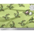 thumbnail image 2 of Soimoi Crepe Silk Fabric Leaves & Floral Block Printed Craft Fabric by The Yard 42 Inch Wide, 2 of 3
