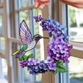thumbnail image 1 of Stained Glass Suncatcher Ornament | Window Hanging Decoration for Home Decor | Colorful Prism Light Catcher, 1 of 3