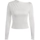 thumbnail image 4 of Mujeres Casual Cómodo Moda Pullover Manga Larga Cuello Redondo Soild Tops Pompotops FGAJ12354, 4 of 9