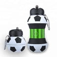 thumbnail image 1 of Botella Balon Deportiva MADIOLA Plegable en Forma de Balon Fútbol Soccer 550 ml, 1 of 6