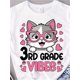 thumbnail image 1 of Camiseta de algodón "Regreso a la escuela" para niñas: Estampado creativo y divertido, perfecta para las fiestas y todas las estaciones., 1 of 7
