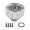 Silver, variant on Yihuala Remote Control Car Front Rear Differential Case Alloy Diff Gear for Acceleration and Stability in Various Terrain