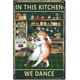 thumbnail image 1 of Letrero de metal retro con diseño de gato, placa de pintura de cocina, decoración de pared, mural colgante, 1 of 6