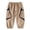 Khaki@GC@, variant on CONROSES Kids Boys Cargo Pants Wide Leg Baggy Hiking Pant for Child Graphic Elastic Waist Cozy Outdoor Jogger Trousers with Pockets