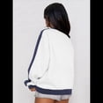 thumbnail image 4 of Sudadera Holgada de Larga para Mujer, Otoño 2025. Sudadera de Cuello Redondo. S, 4 of 5