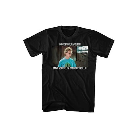 Napoleon Dynamite Movie Knock it Off Make a Dang Quesadilla Adult T-Shirt (Best Knock Off Clothing Websites)
