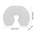 thumbnail image 3 of Plastic Vase Ornament, Wuztai Lightweight Durable Plastic Vase, 9.64x7.28x1.57 Inch Tabletop Vase for Dry Flowers Pampas Coffee Table Desk Shelf Decor, White, 3 of 6