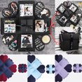 thumbnail image 4 of 1PC DIY Creative Explosion Surprise Photo Album Gift Box Handmade Gifts for Marriage Proposal Photo Album and Travel Record, 4 of 5