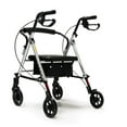 thumbnail image 4 of Lumex Set N' Go Adjustable Rollator-Silver Seat Height Adjusts From 18"-22", 14 Pound, 4 of 4