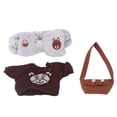 thumbnail image 1 of Suéter de muñeca lavable, suave, bonito disfraz de DIY para muñecas, ropa con banda para el pelo, bolsa para muñecas de 11,8 pulgadas, 1 of 9