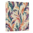 thumbnail image 2 of Abstract Feather Pattern 3 Ring Hardcover Binders 1.5in Round Rings for Letter-Size Folder Paper Organizer Pockets for Office Student Recipe, 2 of 9