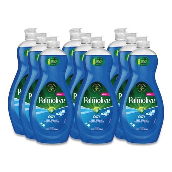 (9 pack) Palmolive Ultra Oxy Liquid Dish Soap, Power Degreaser, 20 fl oz Bottle