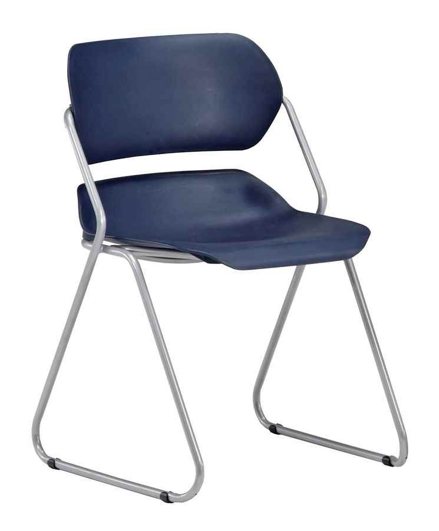 Martisa Series Armless Plastic Stack Chair, Navy