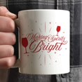 thumbnail image 3 of Koyal Wholesale 11oz. Funny Christmas Coffee Mug Gag Gift, Making Spirits Bright, Wine Glass Graphic, 1-Pack, 3 of 3