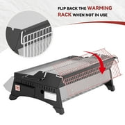 Royal Gourmet PD1303S 24-Inch Stainless Steel Portable Tabletop Griddle with Warming Rack