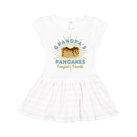 

Inktastic Grandpa s Pancakes Gift Toddler Girl Dress