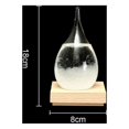 thumbnail image 2 of EASTIN Transparent Droplet Storm Glass Water Drop Weather Storm Forecast Predictor Monitor Bottle Barometer Home Decor, 2 of 9
