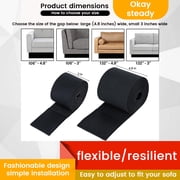 Bed Blockers for Pets, Under Couch Blocker, Under Couch Blocker, Adjustable Elastic Strap Barrier to Prevent Toys and Items From Going Under Furniture, Under Bed Blocker Gap Bumper for Pets, Black
