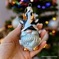 thumbnail image 4 of Whimsical Gnome Cow Handblown Glass Christmas Ornament, Cute Holiday Decor, 4 of 7