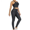thumbnail image 5 of HAPIMO Savings Women's Yoga Pants High Waist Camouflage Print Pocket Workout Pants Hip Lift Tights Stretch Athletic Slimming Running Yoga Leggings for Women Dark Gray L, 5 of 9