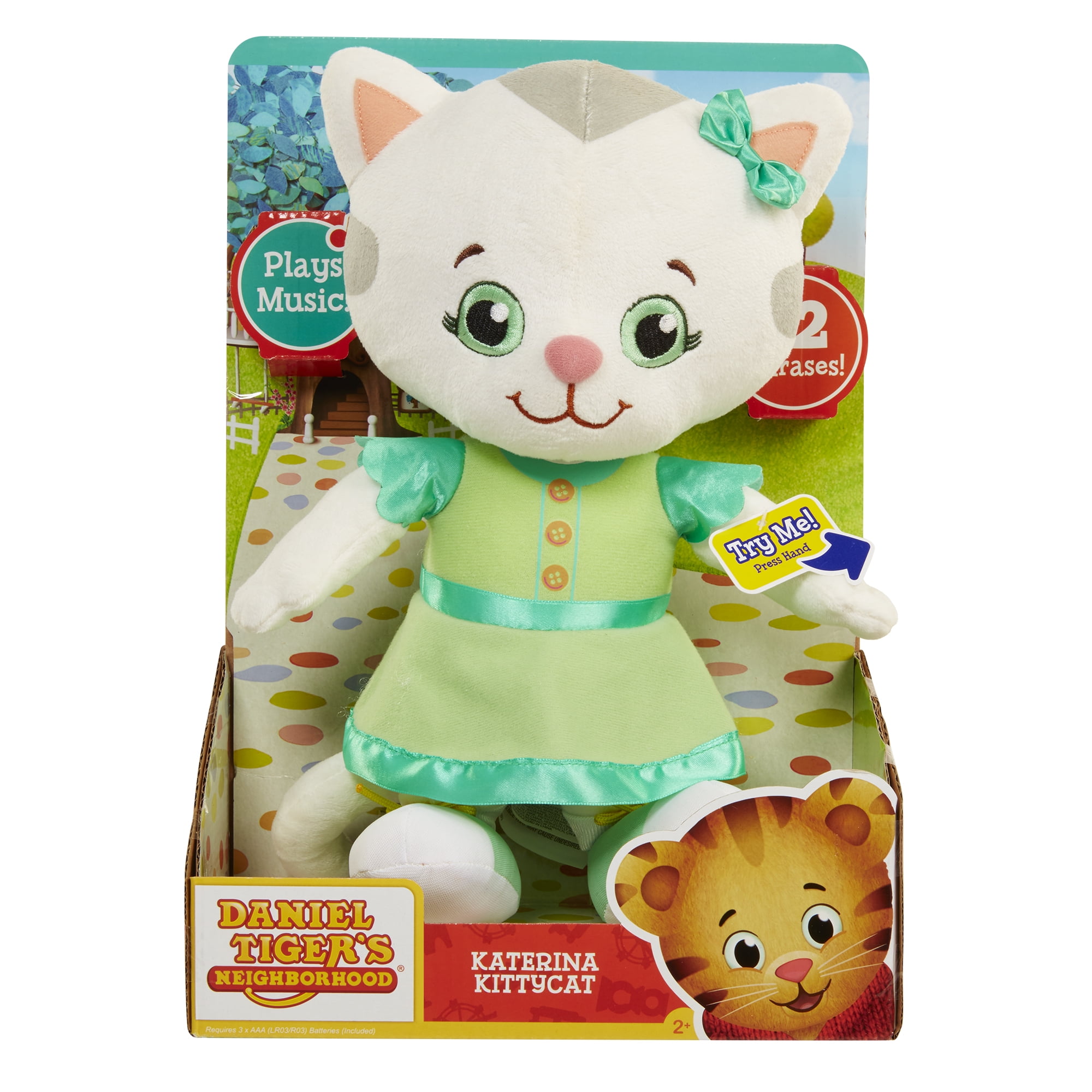Daniel Tiger Neighborhood Friends Katerina Kittycat Plush Toy - Walmart.com