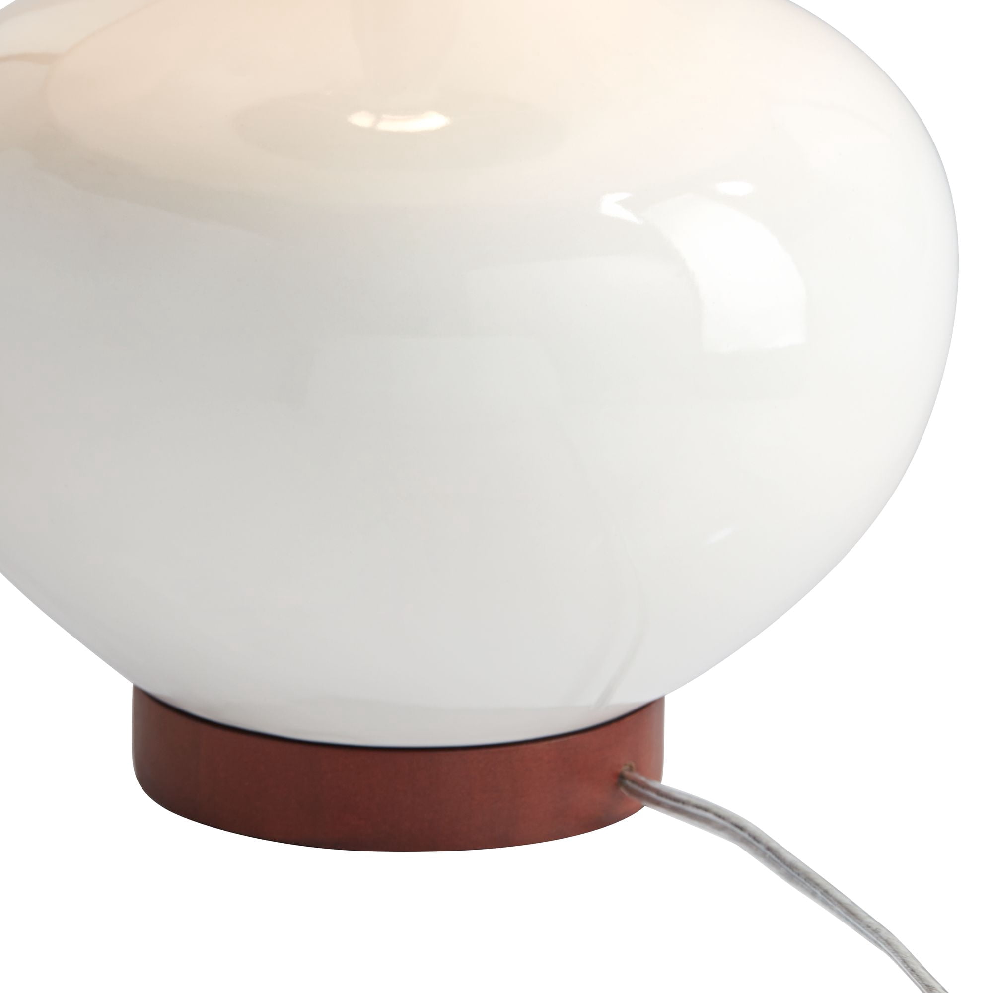 360 Lighting Brice Modern Mid Century Accent Table Lamp 23" High Ivory Ceramic Wood Neck Off White Drum Shade for Bedroom Living Room Bedside Office