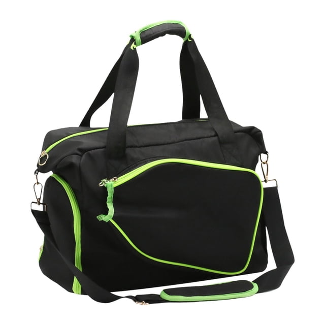 Youkk Pickleball Racket Bag Lightweight with Zipper Handbag Pickleball Racquet Bag White Green Black Green