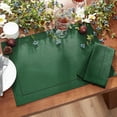 thumbnail image 2 of Elrene Home Fashions Alison - Servilletas De Tela Con Diseño De Borde Con Ojales, Resistente A Las Arrugas, Juego De 4, 17 X 17 Pulgadas, Bosque, 2 of 5