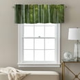 thumbnail image 3 of Green Forests Valance Curtain Nature Landscapes Lush Plant Spring Window Valances Rod Pocket Short Curtains Window Treatments for Kitchen Bedroom Bathroom Laundry 42" x 12", 3 of 9