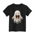 thumbnail image 5 of xaweyi Kids Halloween Cute Ghost T Shirt Short Sleeve Crew Neck Girls Graphic Holiday Top,Sizes 5-6 Years, 5 of 5