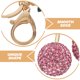 thumbnail image 3 of OUNONA Llavero Ornamental De Cereza Rosa Con Detalle De Para Carteras Y, 3 of 7