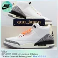 thumbnail image 1 of Nike Air Jordan 3 Rétro Blanc Ciment Réimaginé DN3707-100 Hommes US3.5-14 Neuf, 1 of 6