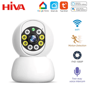 360 Degree Monitoring Camera 1080P TUYA Wireless WiFi Baby Monitor 3MP Rotation Smart Home Phone Remote Night Vision Indoor IP Surveillance AI Detect Automatic Tracking Security