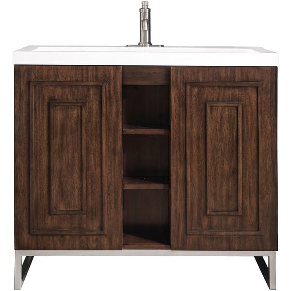 James Martin Vanities E110-V39.5-Bnk-Wg Alicante 40" Free Standing Single Wood Vanity Set