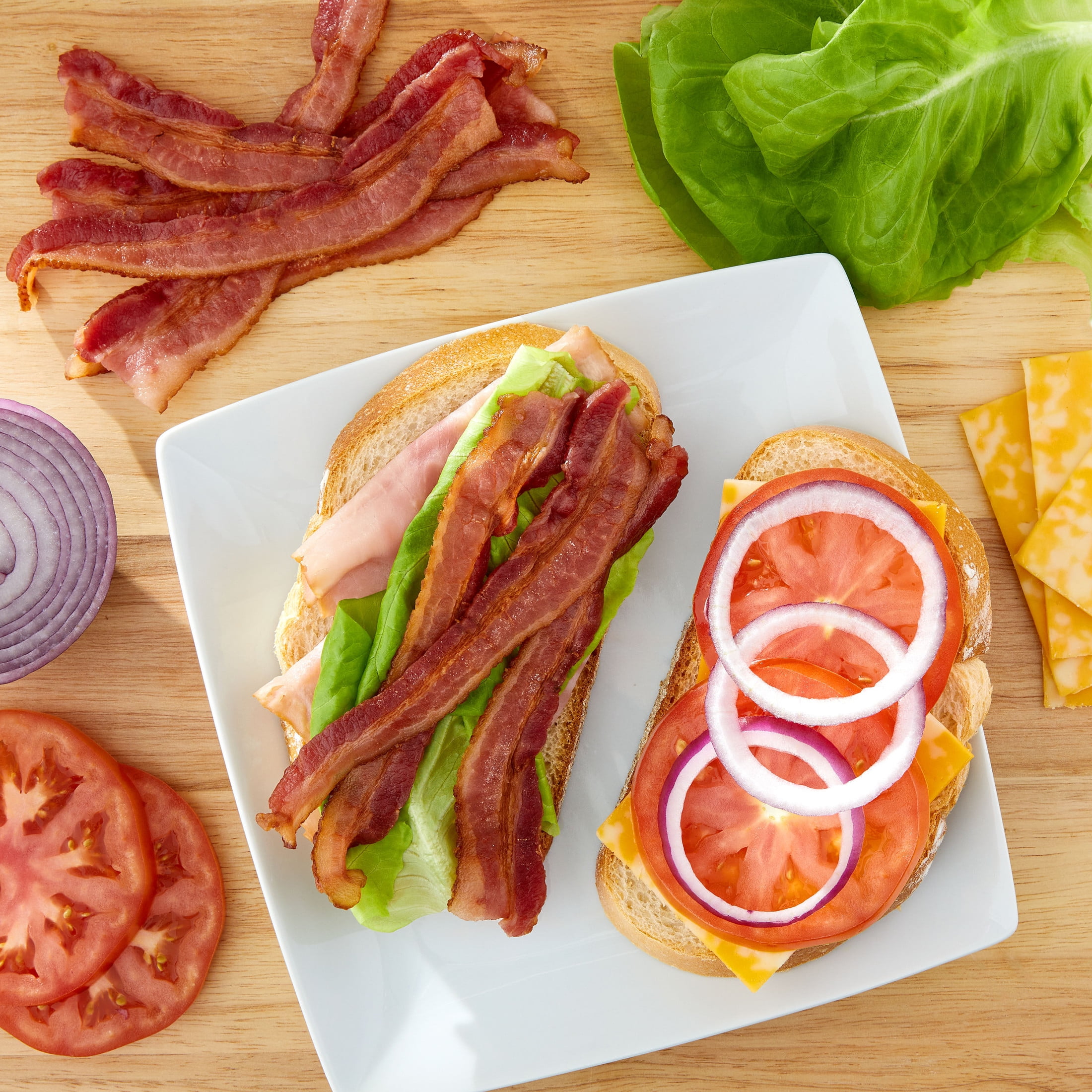 Great Value Hickory Smoked Fully Cooked Thick Cut Bacon, 2.1 oz