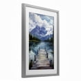 thumbnail image 2 of Stupell Industries Farmhouse Weathered Dock on Mountain Lake Gray Framed Print Under Glass, 14 x 20, by Petals Prints Design, 2 of 8