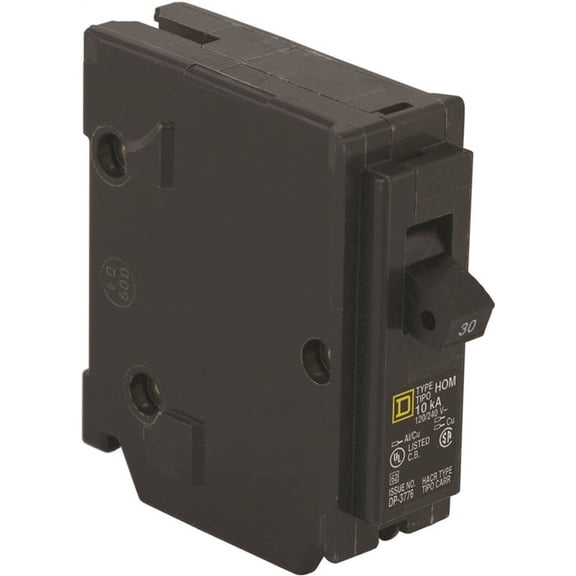 Square D Homeline 30A Single-Pole Standard Trip Circuit Breaker HOM130CP