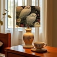 thumbnail image 6 of Linen Drum Lampshades Snowy Owl Cathedral Spires Dark Tulips 13"x13"x10" Light Shade for Table Lamps Floor Lamp Shades Lampshade Replacement Assembly Required, 6 of 8
