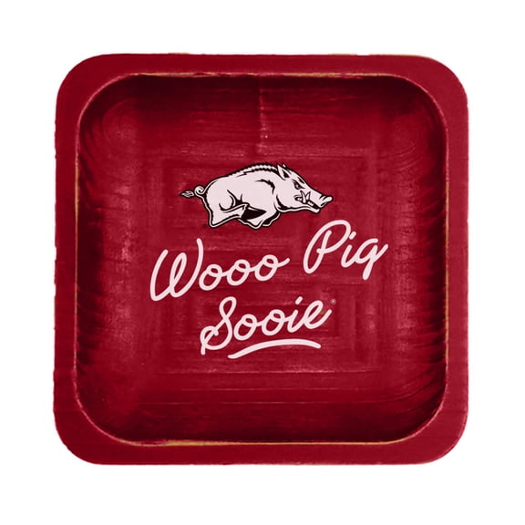Arkansas Spirit Wood Trinket Tray