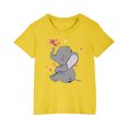 thumbnail image 1 of RXIRUCGD 2025 Vêtements d'Été pour Enfants T-shirt Imprimé Mode Mignon Col Rond Manches Courtes, 1 of 5