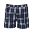 thumbnail image 4 of Boxercraft BM6701 Men's 100% Cotton Double-Brushed Flannel Boxer-Navy/Silver Pl-2XL, 4 of 4