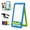 BLUE, variant on Inflatable Easel Outdoor, Washable Blow Up Art Easel for Kids with Air Pump and Pigment, Double-Sided PVC Drawing Board, Reusable Portable Paint Station for Backyard, Beach, Indoor Use